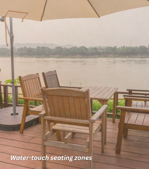 Water - touch seating zones